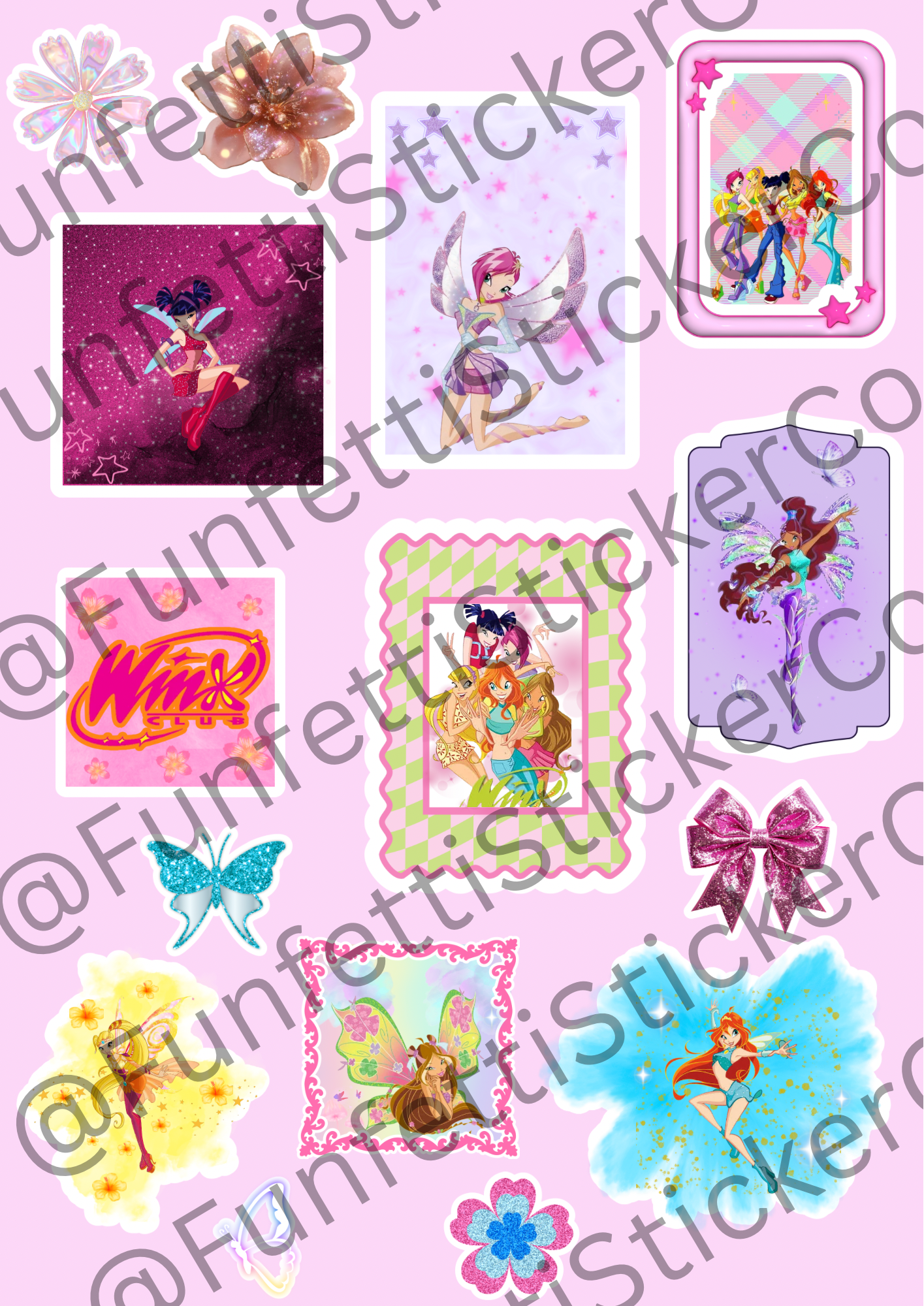 Winx Club Digital Sticker Sheet