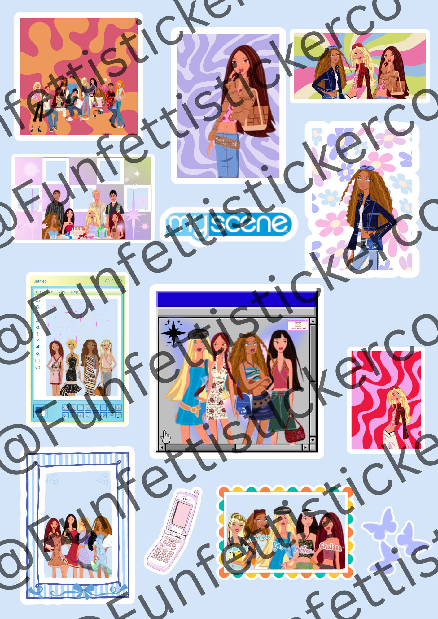 MyScene Digital sticker sheet